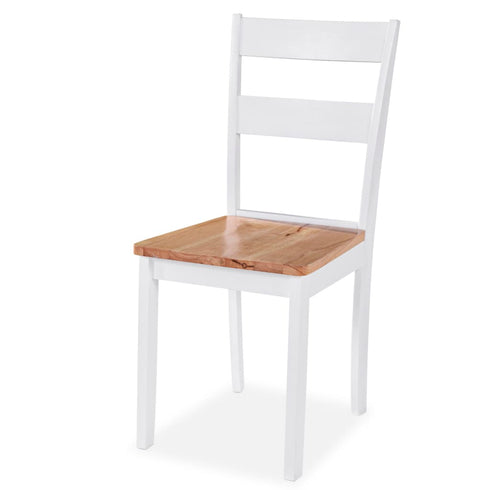 Maison Madeleine -  Dining Set 5 Pieces MDF and Rubberwood White